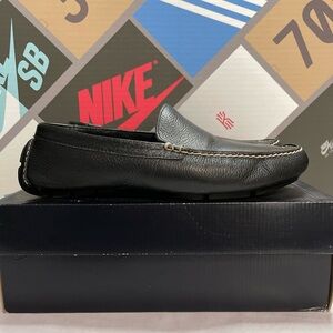 Polo Ralph Lauren Terence Black Grain Leather Loafers